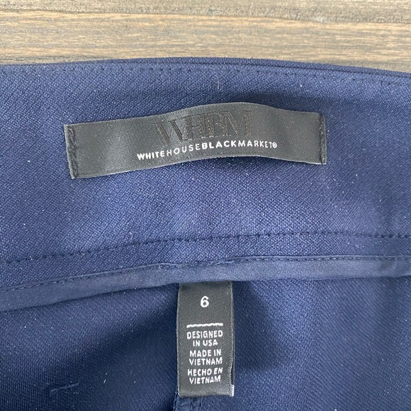 White House Black Market Dark Blue Utility Jacket with Gold Buttons with pants - Picture 5 of 7